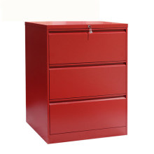 Customizable 3 Drawer Red Color Lateral Steel Storage File Cabinet